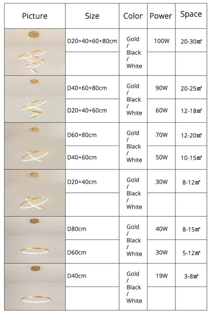 Modern led dining room chandeliers simple ring chandelier living  bedroom Lights home indoor lighting decorative Pendant Lamps