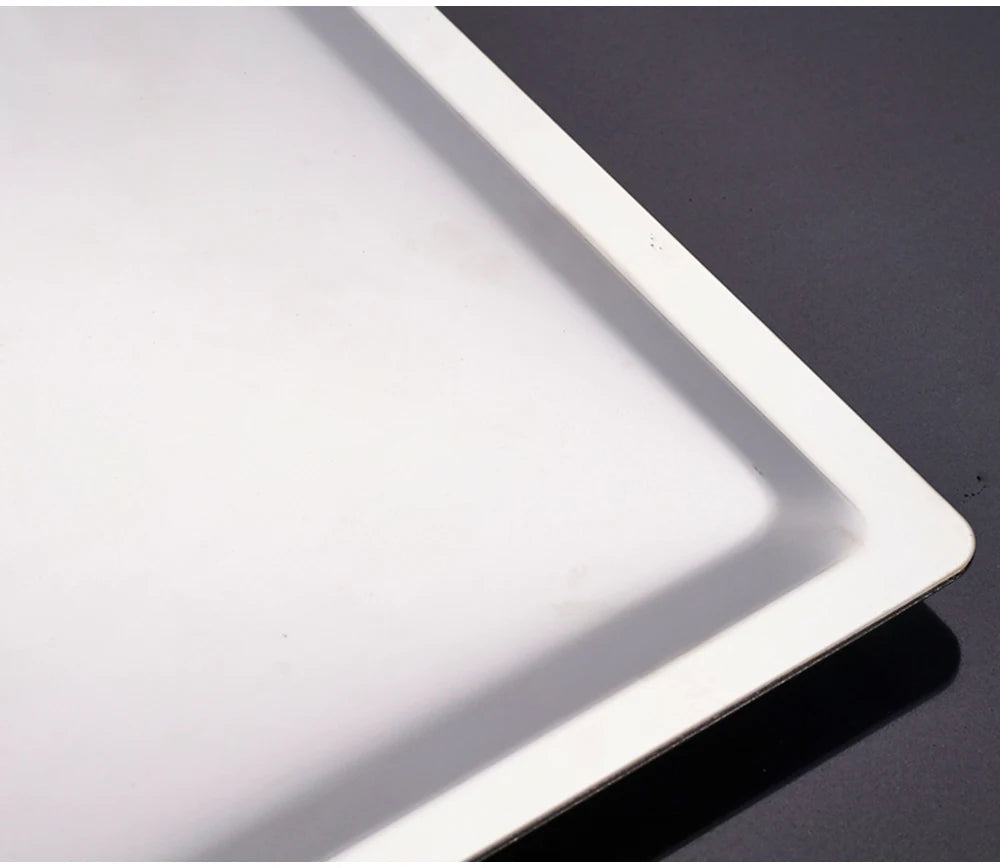 POIQIHY Ultrathin Golden Shower Head 16" Stainless Steel Rainfall Shower Faucet Head Bathroom Black Large Flow Showerhead Faucet