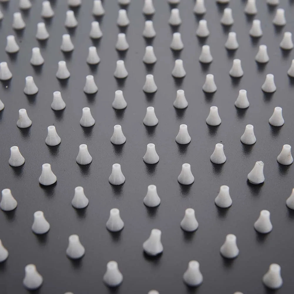 POIQIHY Ultrathin Golden Shower Head 16" Stainless Steel Rainfall Shower Faucet Head Bathroom Black Large Flow Showerhead Faucet