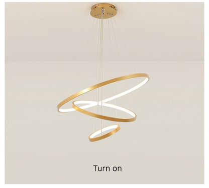 Modern led dining room chandeliers simple ring chandelier living  bedroom Lights home indoor lighting decorative Pendant Lamps