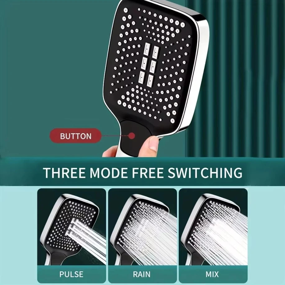 Shower Combo12 inch Large Panel Rain Shower Head/Handheld Shower Combination Bathroom Handheld Three-mode Booster Set