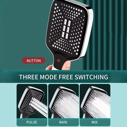 Shower Combo12 inch Large Panel Rain Shower Head/Handheld Shower Combination Bathroom Handheld Three-mode Booster Set