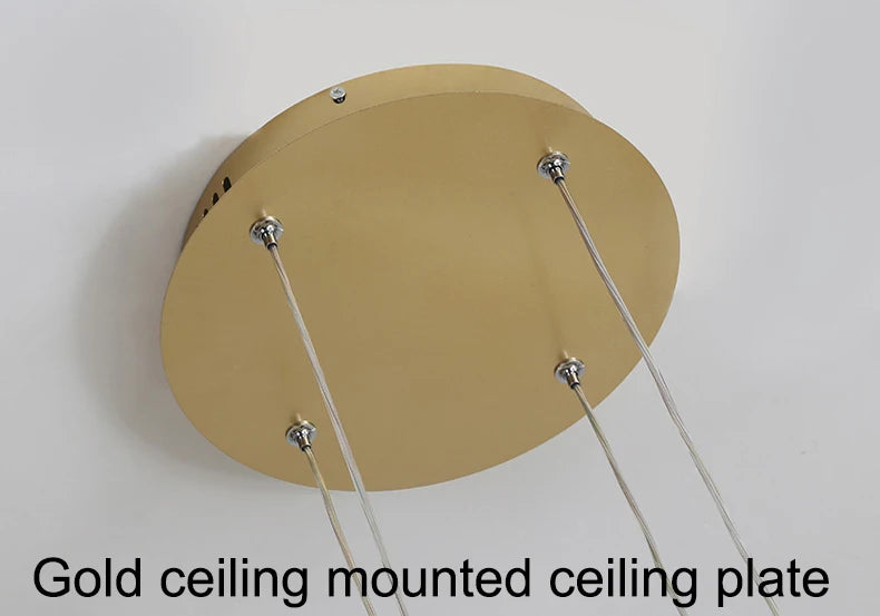 LED pendant light, minimalist modern home lighting, brushed ring ceiling, dining room pendant light, gold and black frame light