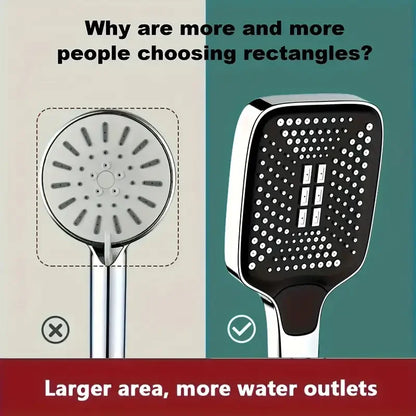 Shower Combo12 inch Large Panel Rain Shower Head/Handheld Shower Combination Bathroom Handheld Three-mode Booster Set