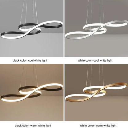 Room Decor LED Hanging Lights Modern Kitchen Island Pendant Lights Bar Table Dining Kitchen Led Remote Dimming Cord Pendant Lamp