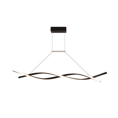 46W Modern Pendant Light with Remote Control 110V Adjustable Height Ceiling Mount Three Color Temperature Light AI Terminal