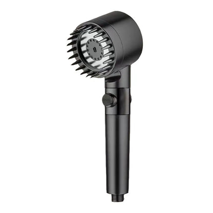 High Pressurized Filter Shower Head 3-mode Adjustable Spray with Massage Brush Rain Faucet Bathroom Accessories